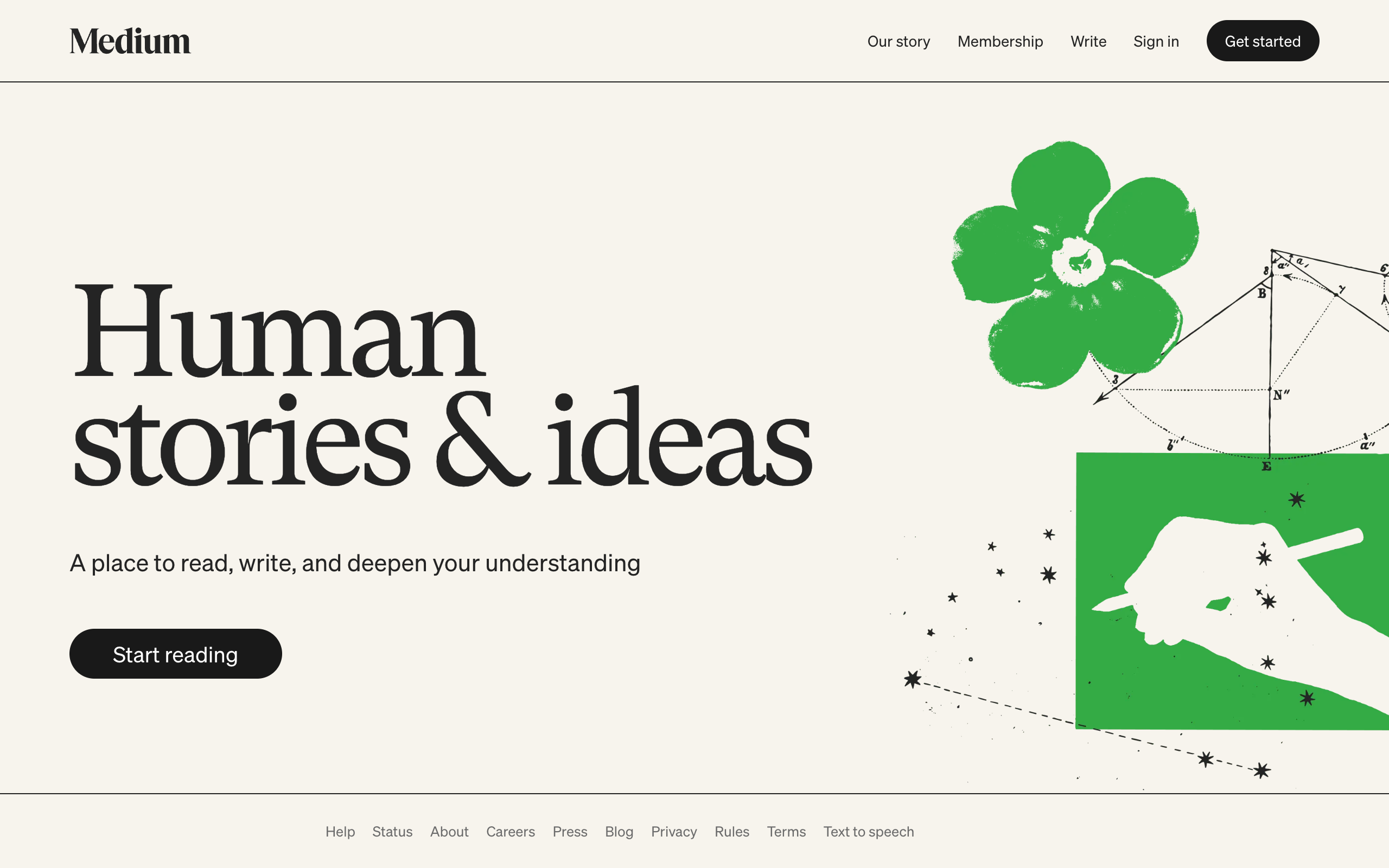 Screenshot of Medium.com
