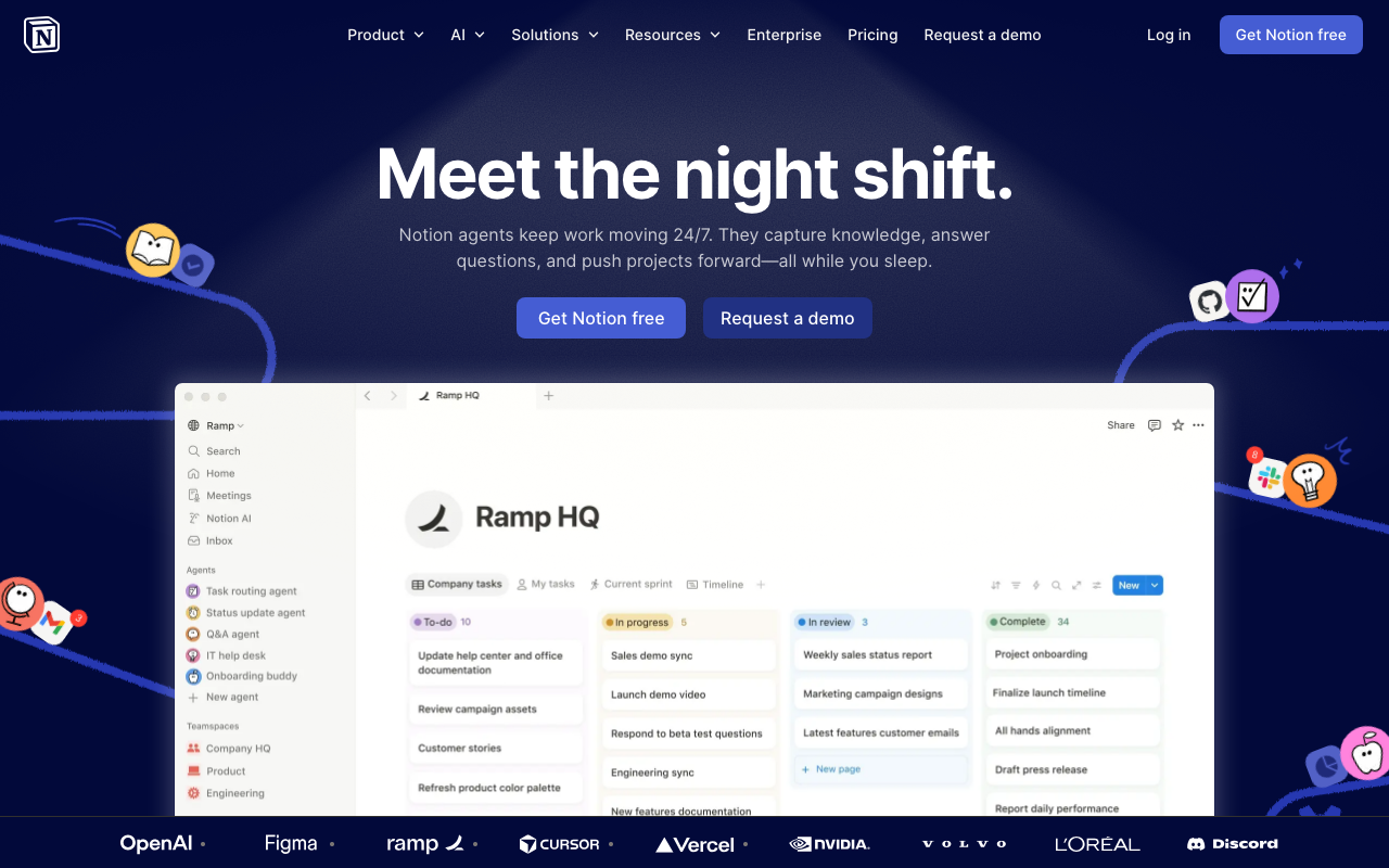 Screenshot of Notion.so