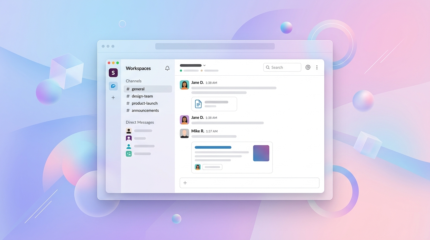 Screenshot of Slack
