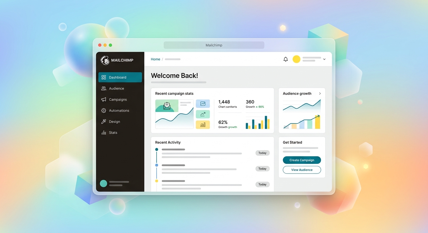 Screenshot of Mailchimp