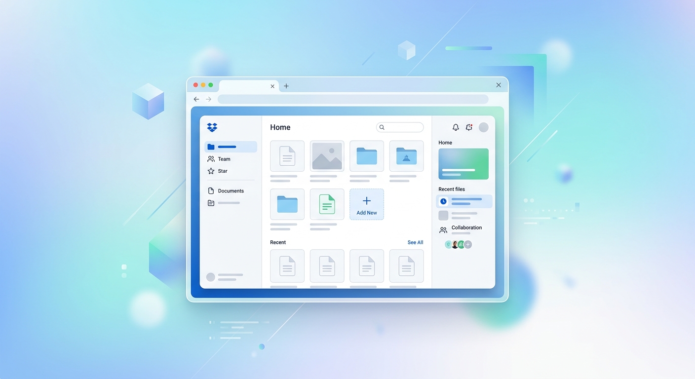 Screenshot of Dropbox