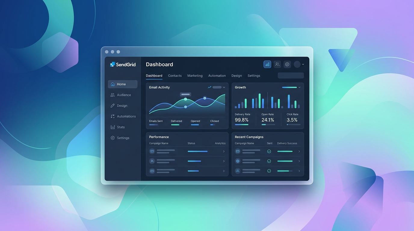 Screenshot of SendGrid