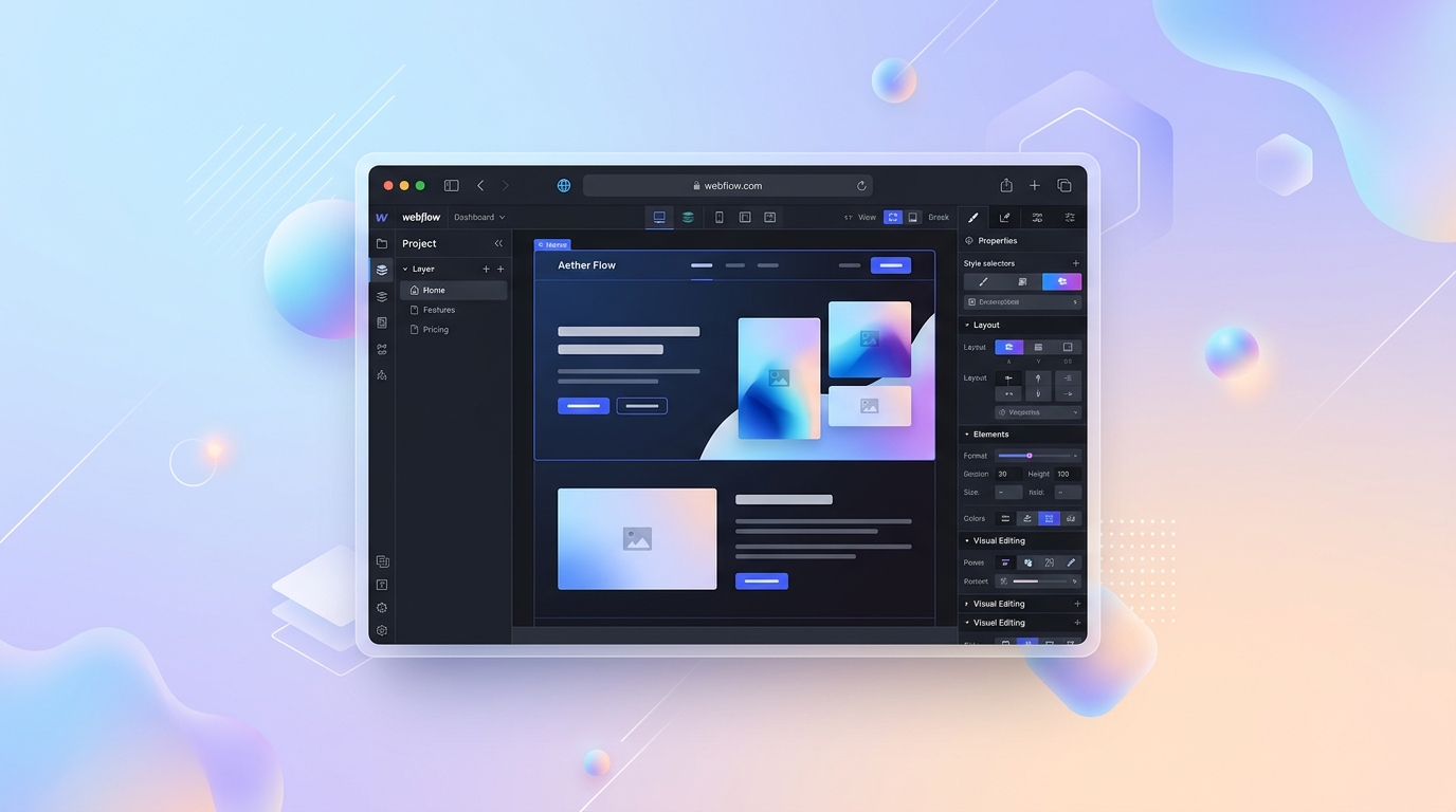 Screenshot of Webflow
