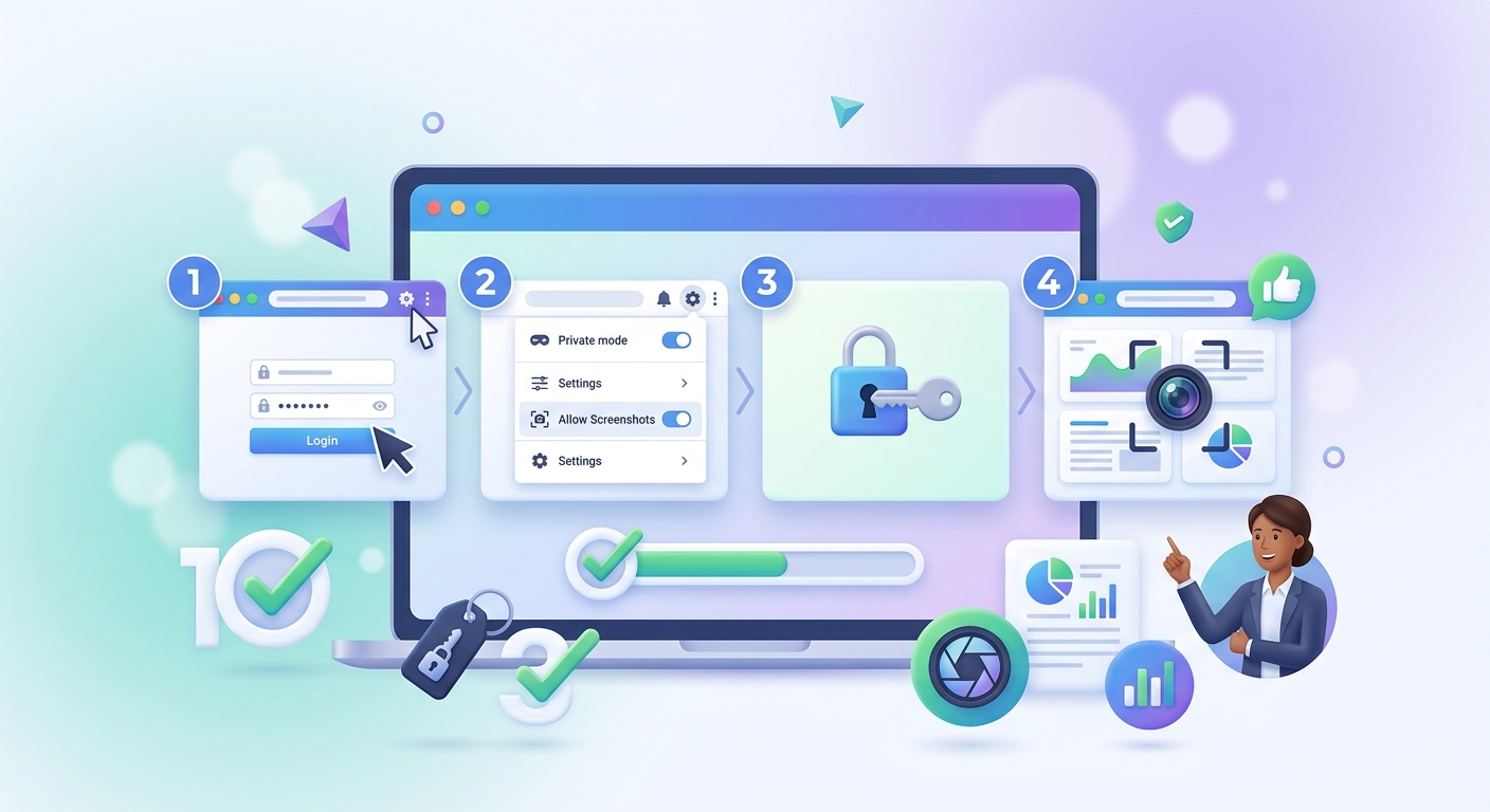 How to Screenshot a Password-Protected Page