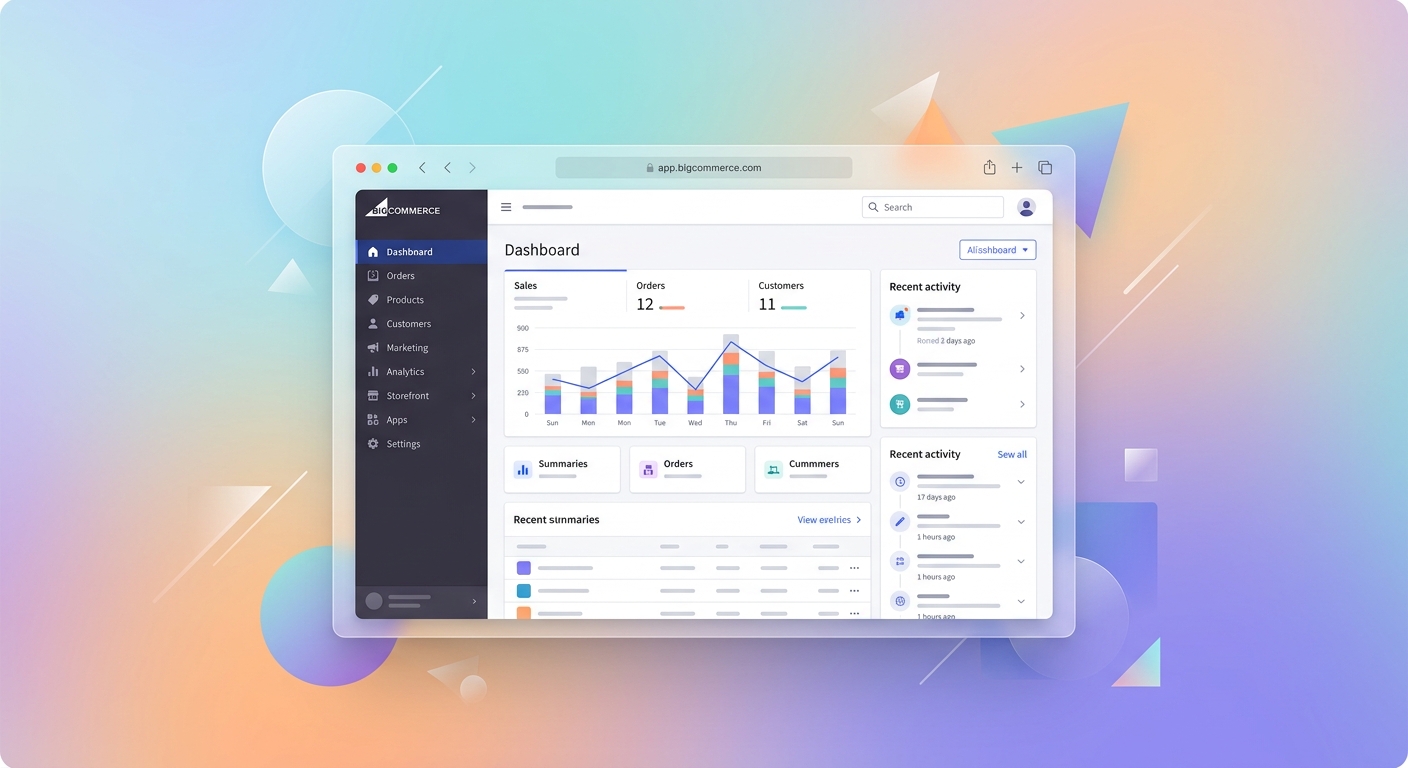 Screenshot of BigCommerce