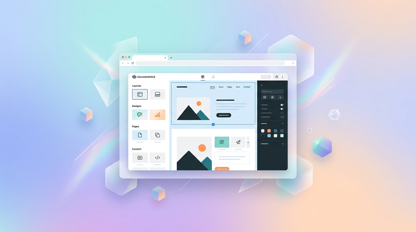 Screenshot of Squarespace